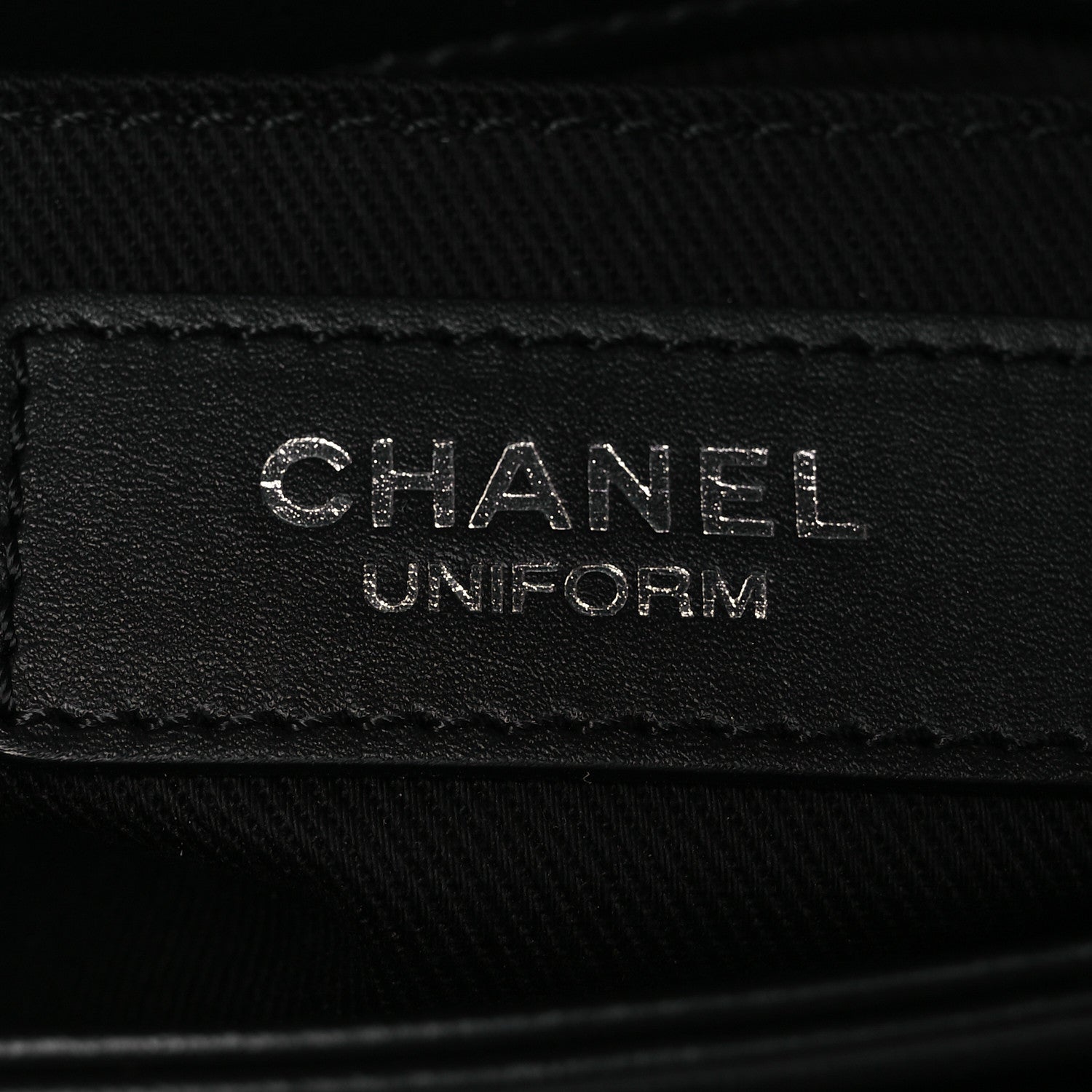 Chanel Calfskin Quilted CC Uniform Flap Belt Bag Black 6 of 12