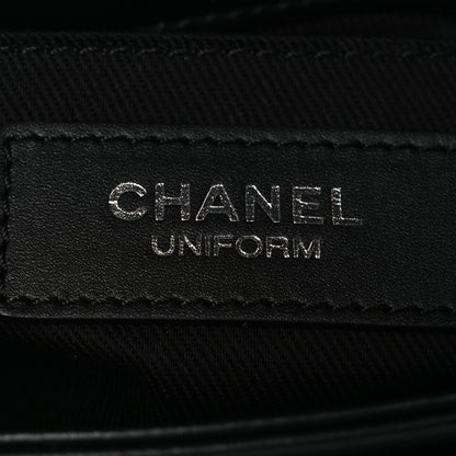 Chanel Calfskin Quilted CC Uniform Flap Belt Bag Black 6 of 12