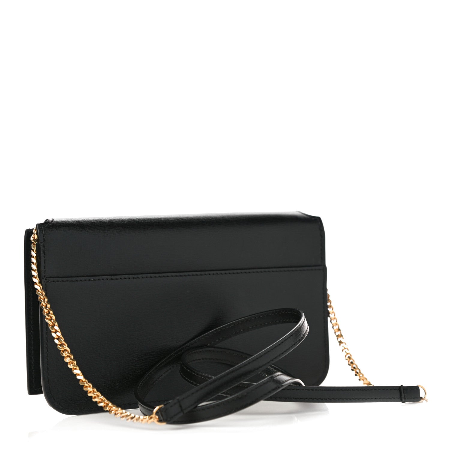 Saint Laurent Smooth Calfskin Monogram Phone Holder Crossbody Black 2 of 10