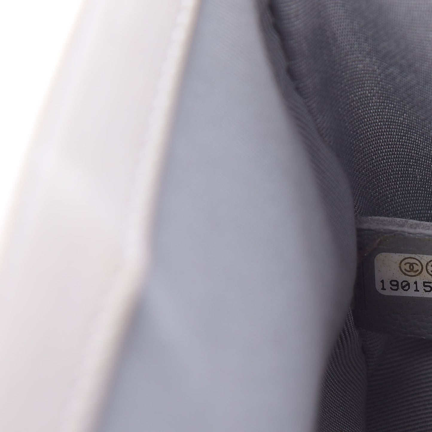 Calfskin Double Stitch Medium Boy Flap White