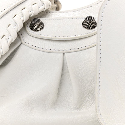 Balenciaga Agneau Arena Le Cagole Shoulder Bag XS Optic White 8 of 10