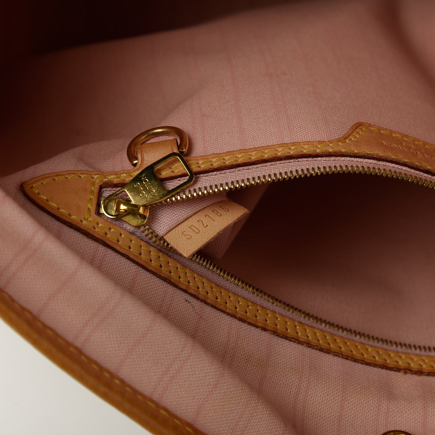 Damier Azur Delightful MM Rose Ballerine