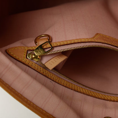 Louis Vuitton Damier Azur Delightful MM Rose Ballerine 9 of 10