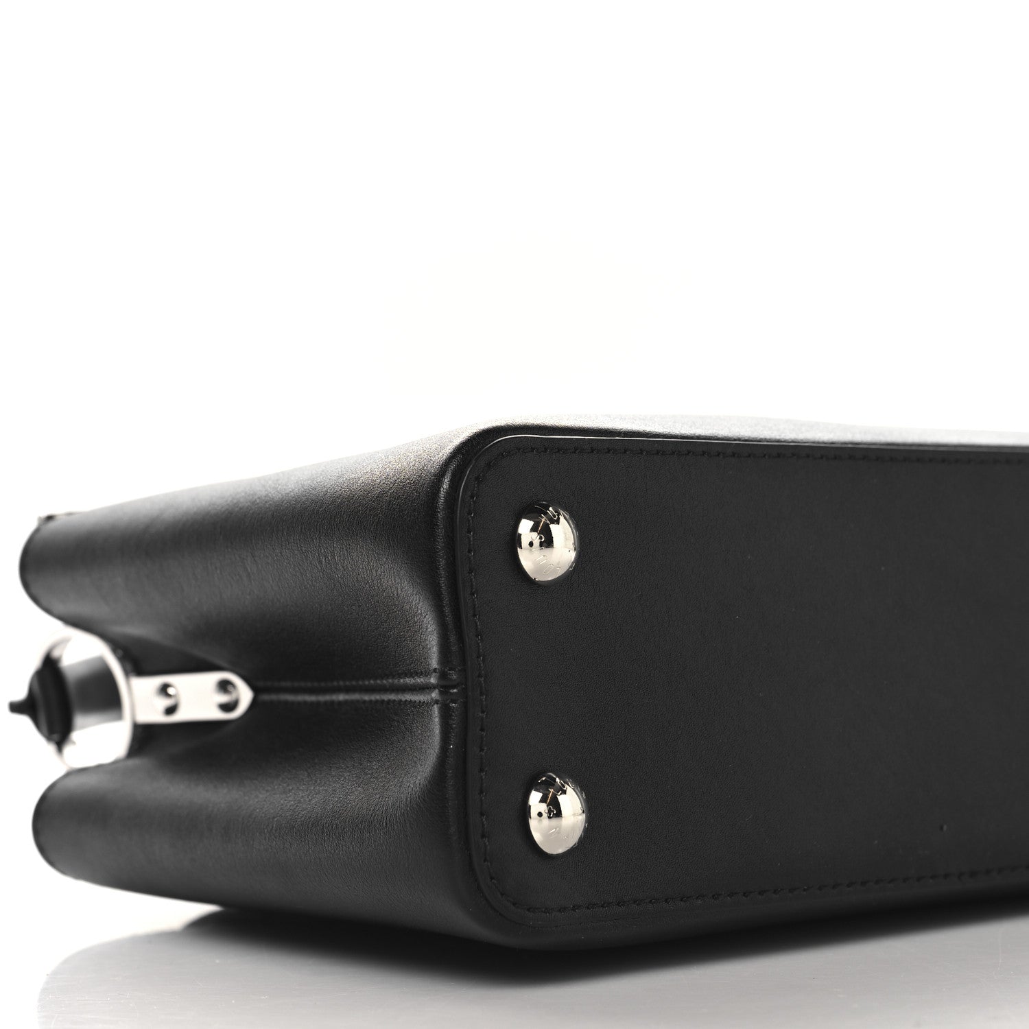 Louis Vuitton Smooth Calfskin Crystal Flowers Capucines BB Black 8 of 9