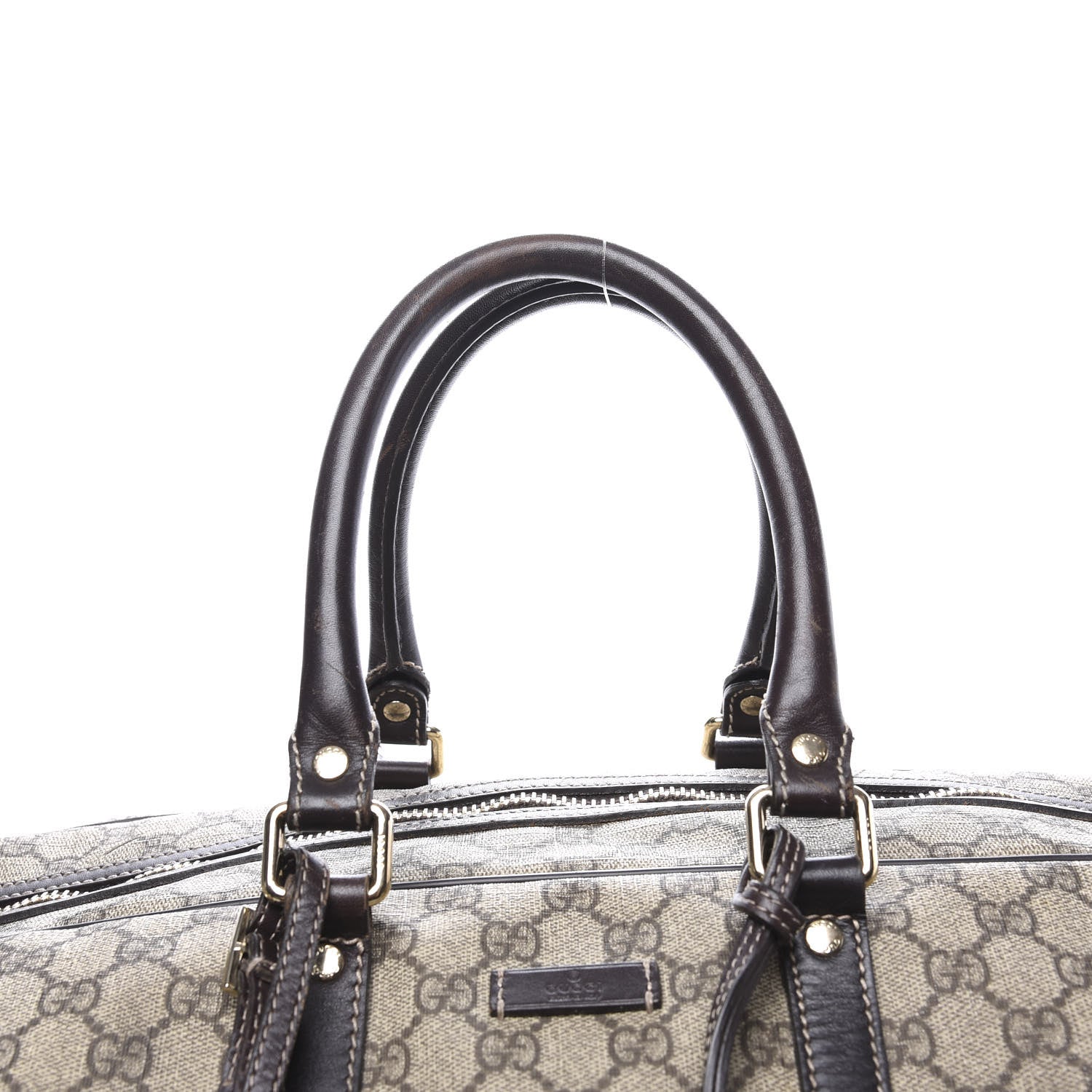 Gucci GG Plus Monogram Large Carry On Duffle Trolley Brown 15 of 24