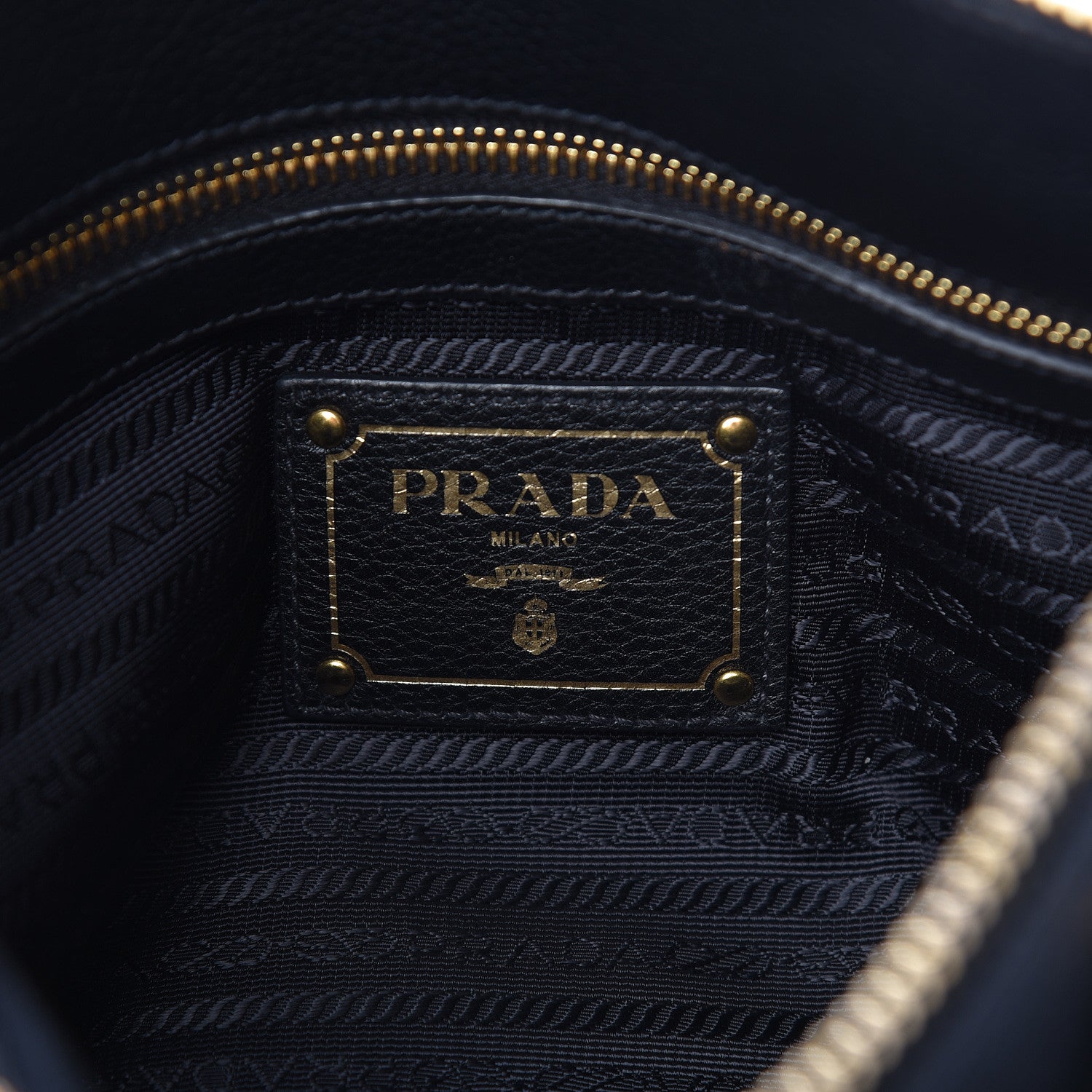 Prada Vitello Phenix Shopping Tote Black 6 of 13