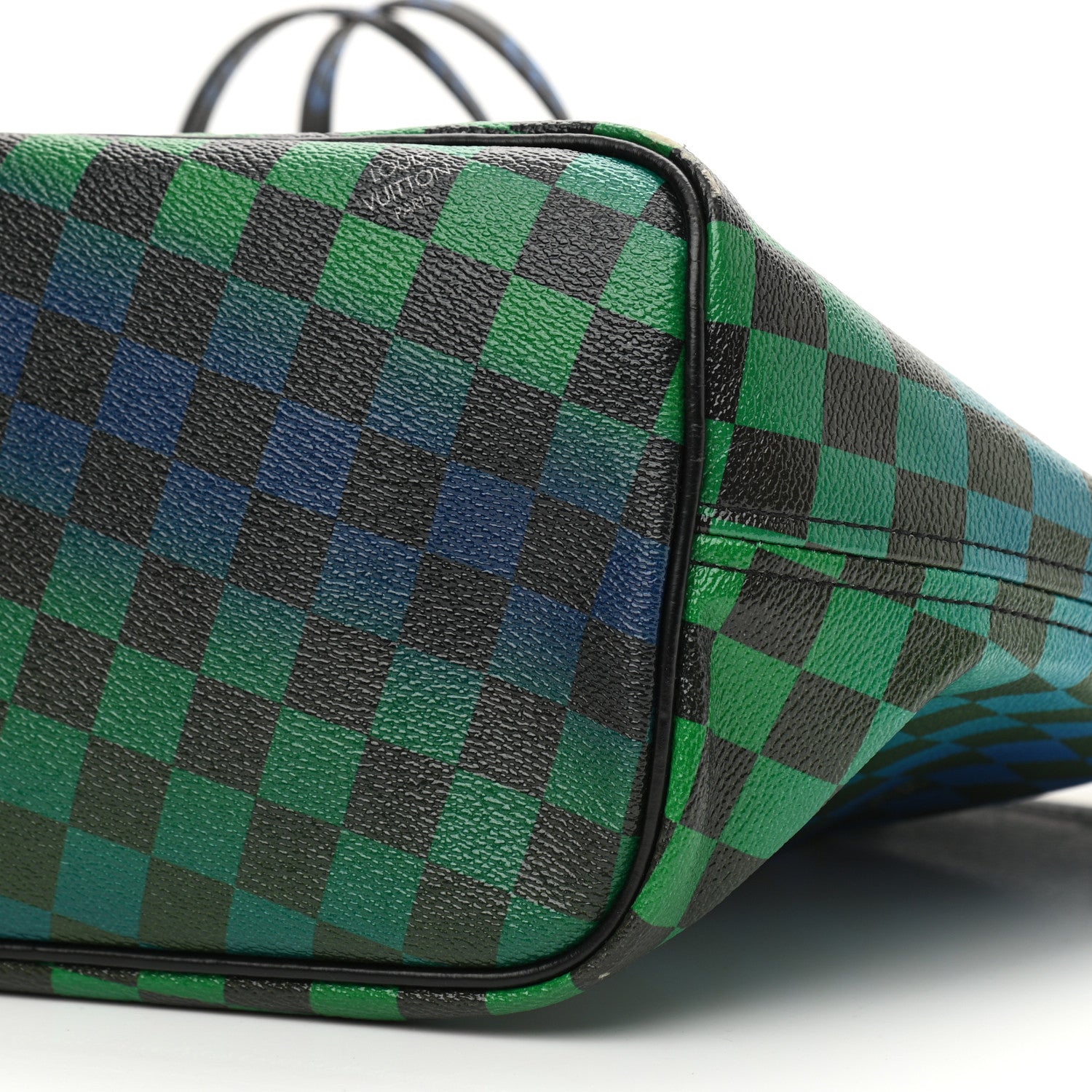 Louis Vuitton Damier Race Neverfull MM Noir Rouge 11 of 12