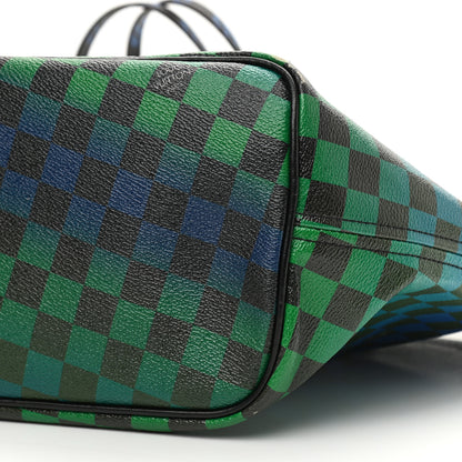 Louis Vuitton Damier Race Neverfull MM Noir Rouge 11 of 12