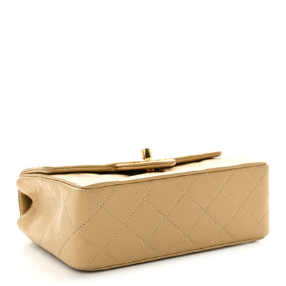 Chanel Lambskin Quilted Mini Square Flap Beige 3 of 11