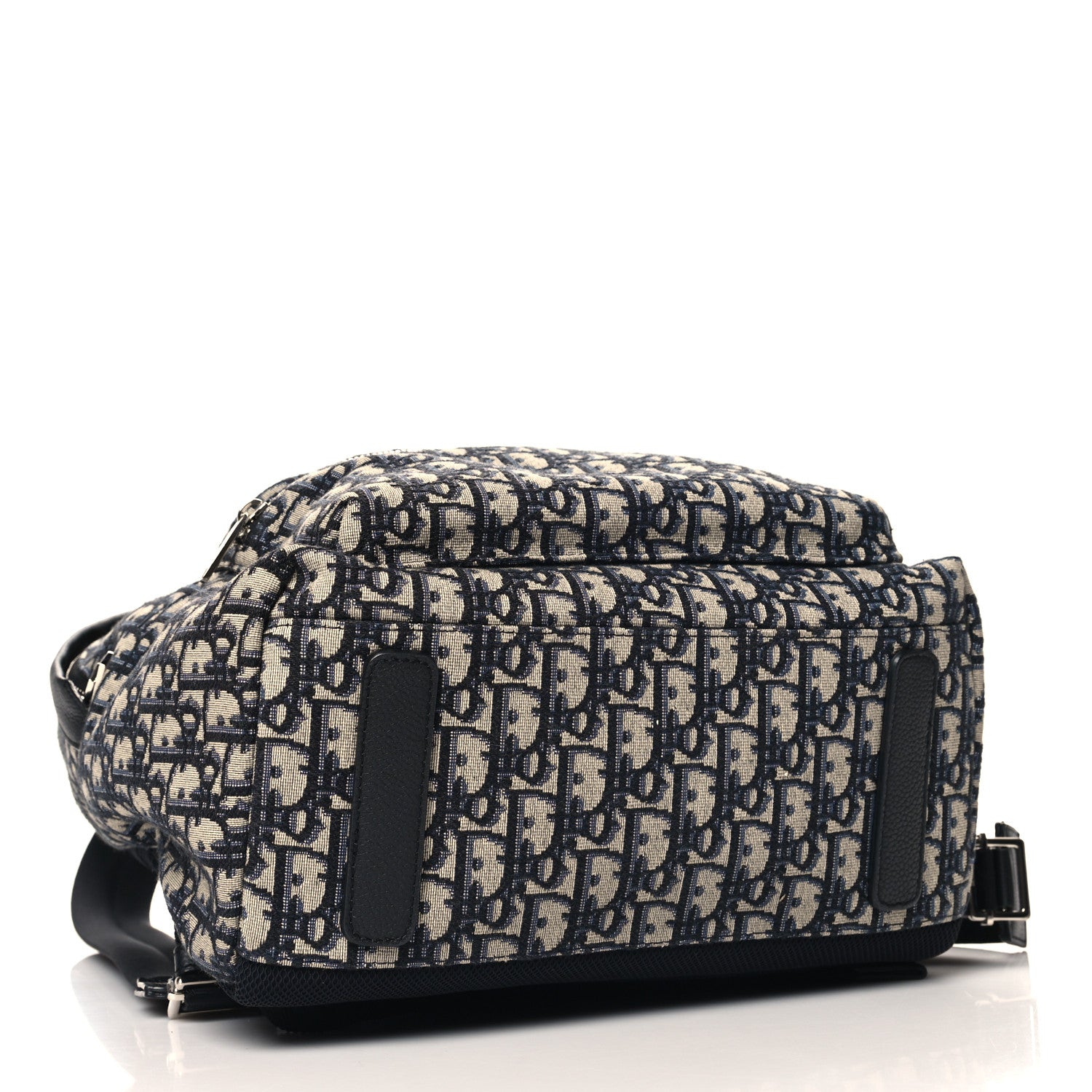 Christian Dior Oblique Calfskin Rider Backpack Beige Black 4 of 10