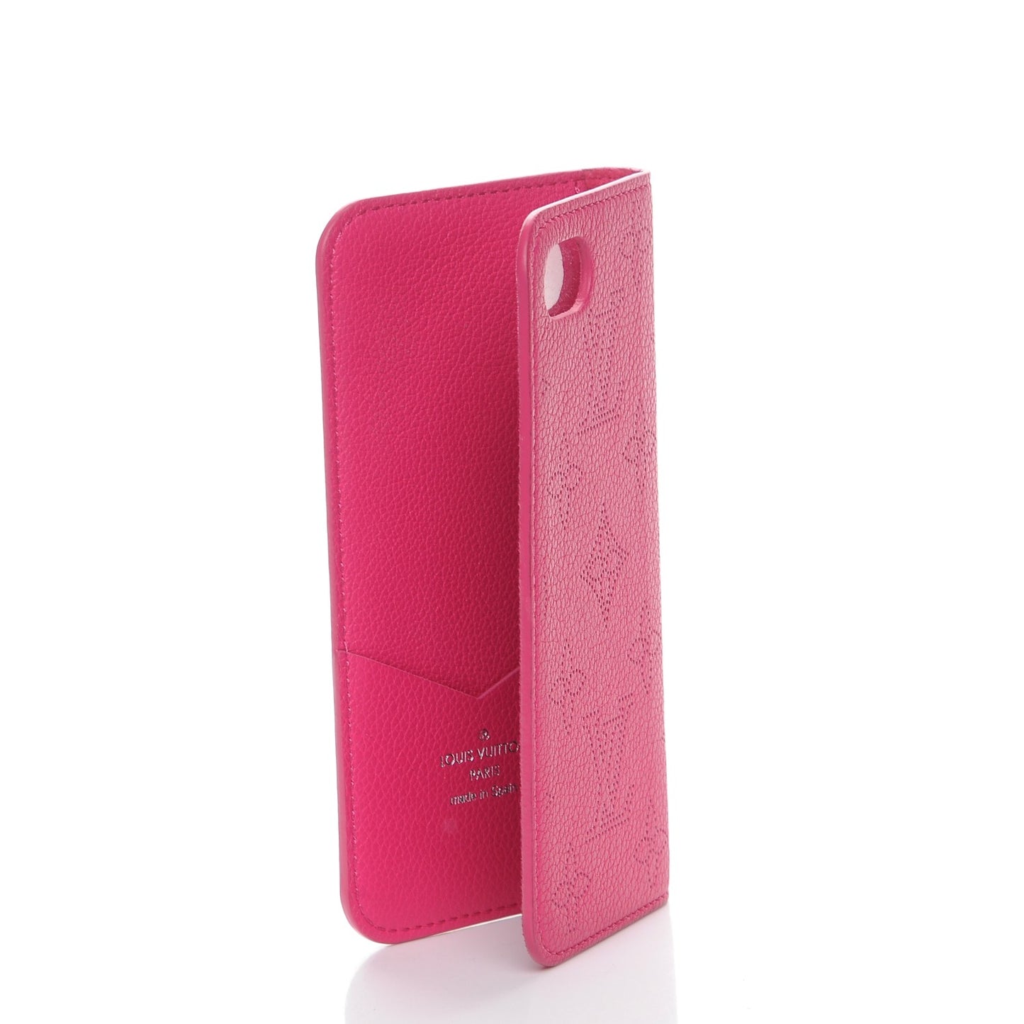 Monogram Cuir iPhone 7 Folio Case Fuchsia