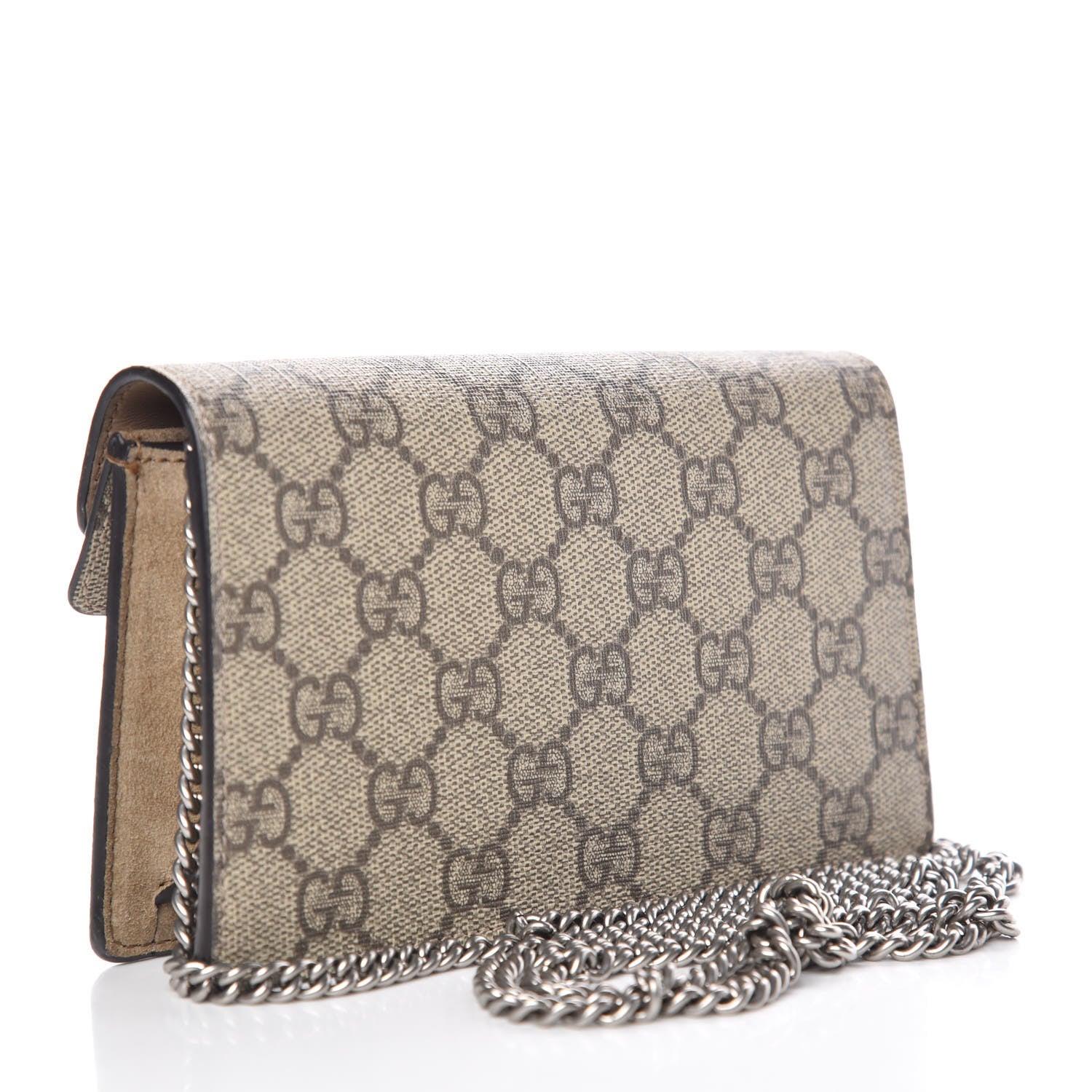 Gucci GG Supreme Monogram Super Mini Dionysus Shoulder Bag Taupe 3 of 9