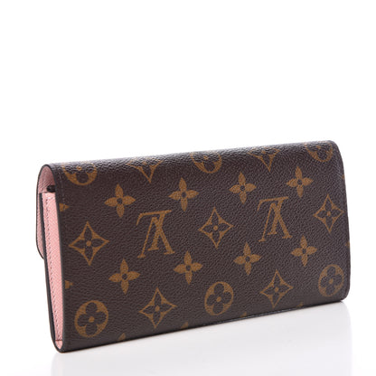 Louis Vuitton Monogram Emilie Wallet Rose Ballerine 3 of 8