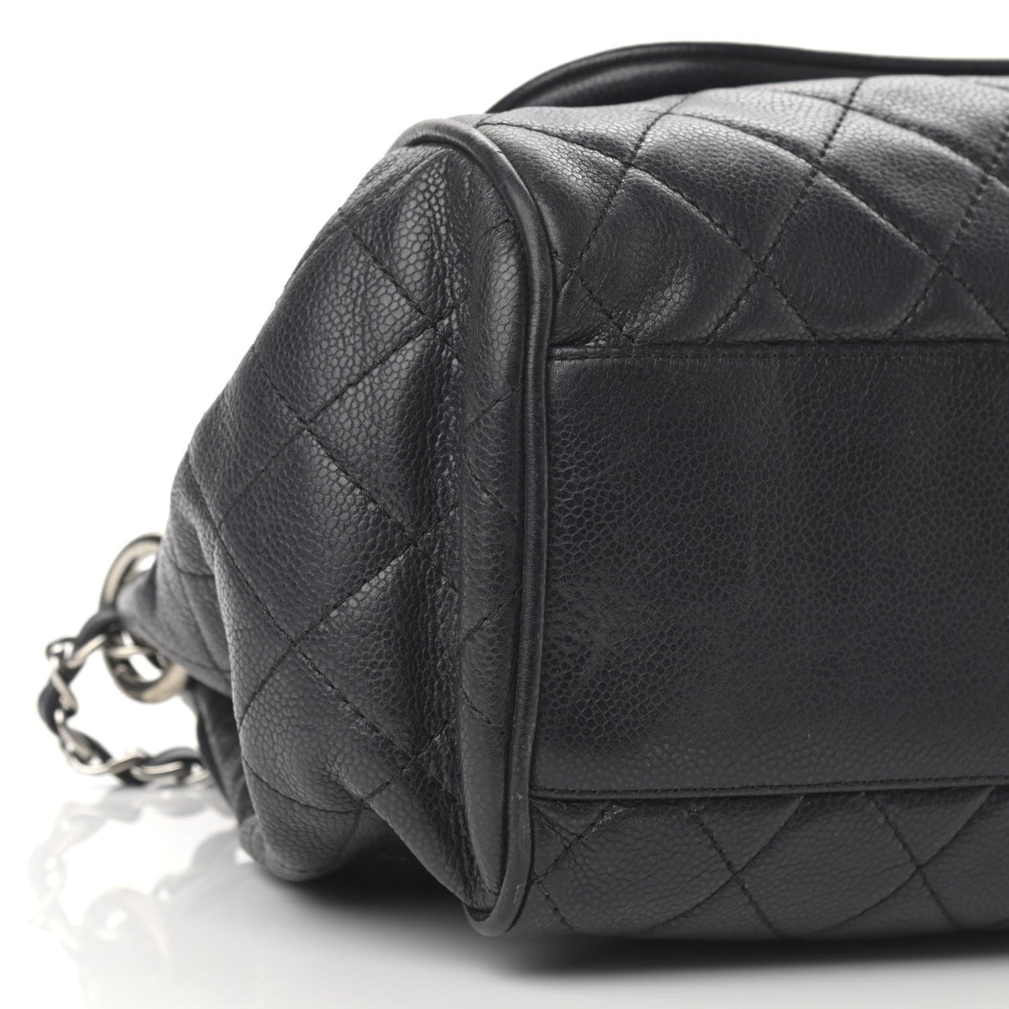 Caviar Quilted Timeless Accordion Flap Black