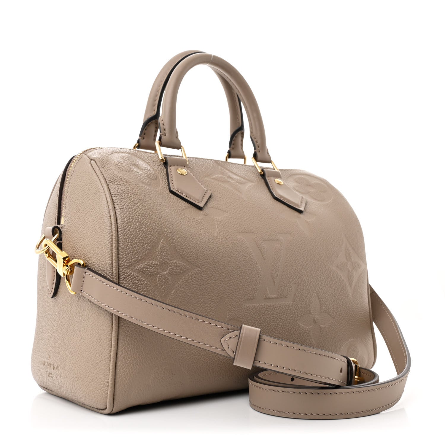 Louis Vuitton Empreinte Monogram Giant Speedy Bandouliere 25 Tourterelle 3 of 9