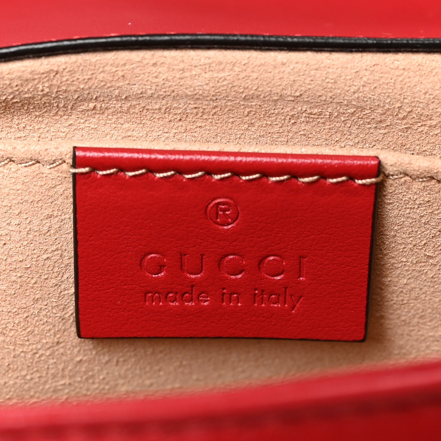 Gucci Calfskin Matelasse Mini GG Marmont Shoulder Bag Hibiscus Red 6 of 8