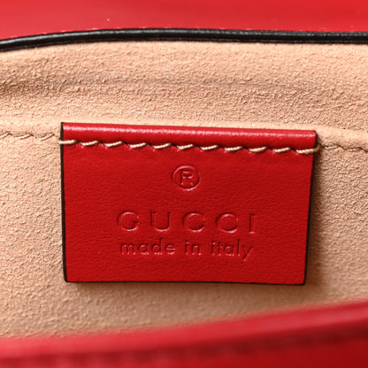Gucci Calfskin Matelasse Mini GG Marmont Shoulder Bag Hibiscus Red 6 of 8