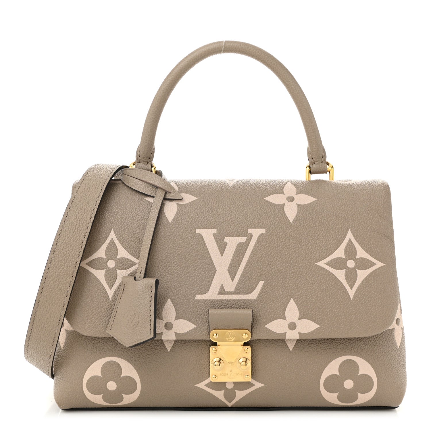 Louis Vuitton Empreinte Monogram Giant Madeleine MM Dove Grey Beige 1 of 10