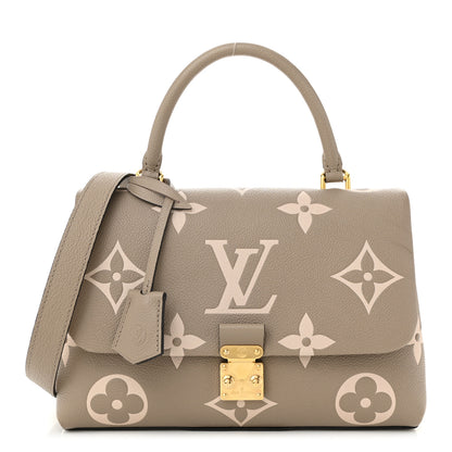Louis Vuitton Empreinte Monogram Giant Madeleine MM Dove Grey Beige 1 of 10