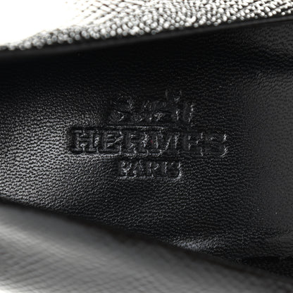 Hermes Patent Epsom Laurence Pumps 36 Black 7 of 8