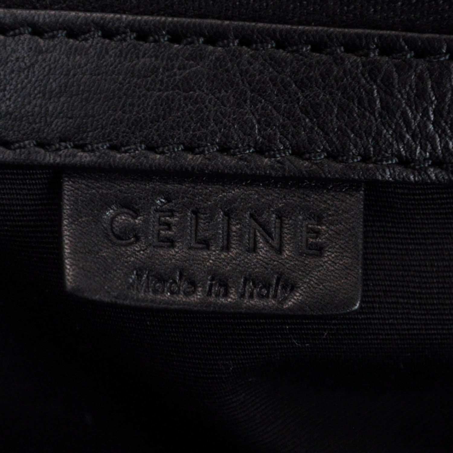 Celine Bullhide Leather Boston Black 7 of 8