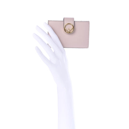 Fendi Vitello Liberty Lucido Gusseted Card Holder Peonia 2 of 9
