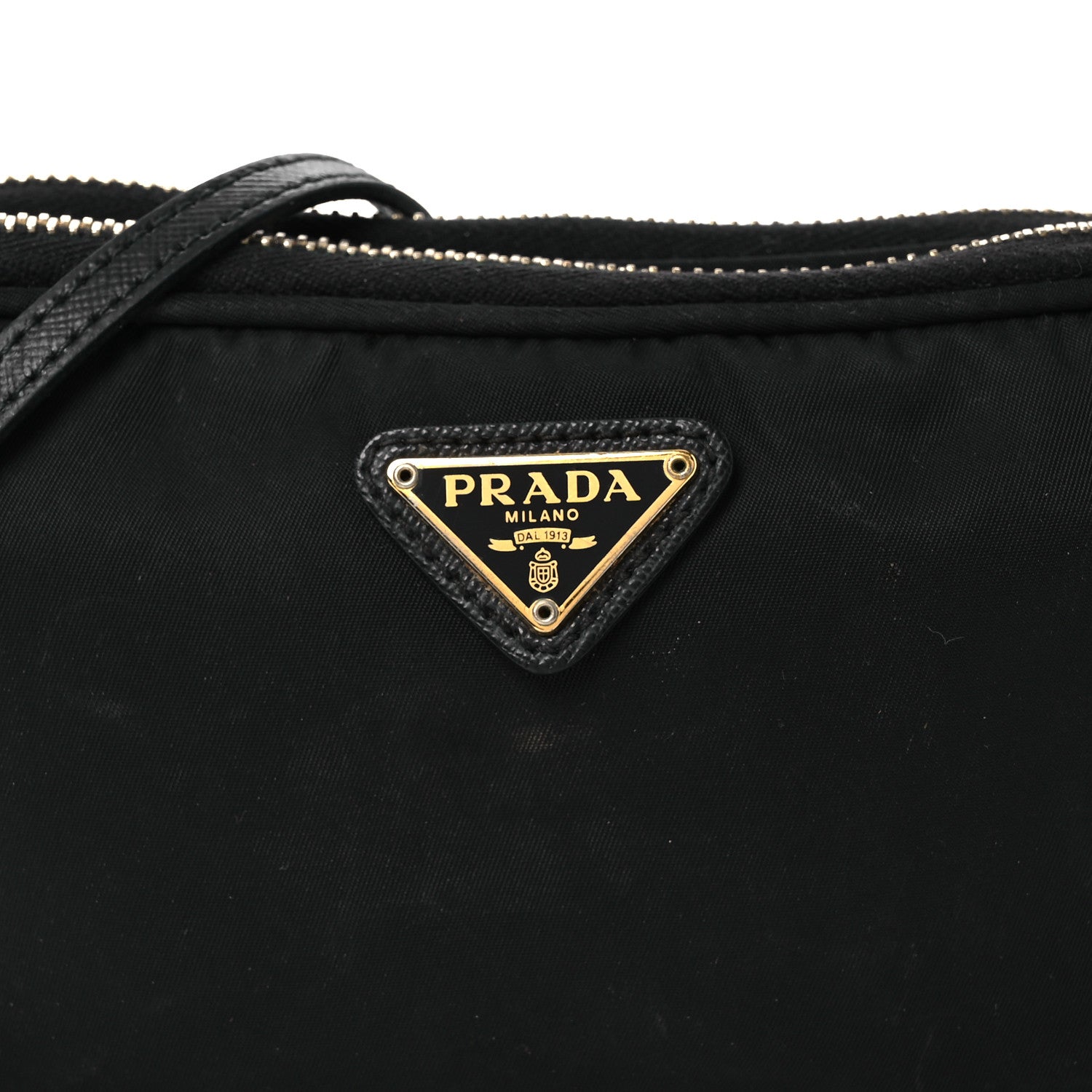 Prada Nylon Saffiano Double Zip Camera Bag Black 9 of 15