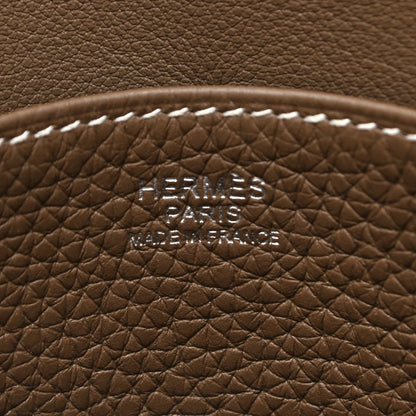 Hermes Taurillon Clemence Halzan 25 Etoupe 7 of 13