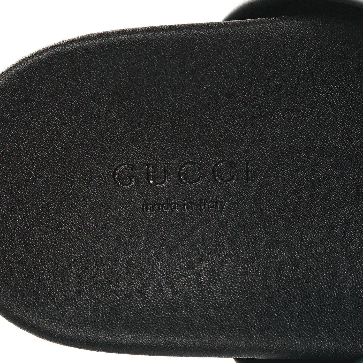Gucci Nylon Web Womens Slide Sandals 35 Black Green Red 8 of 8