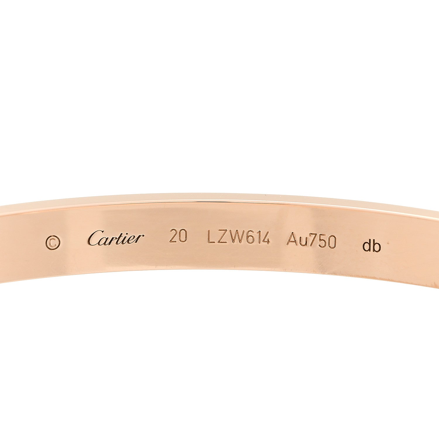 Cartier 18K Pink Gold LOVE Bracelet 20 3 of 9