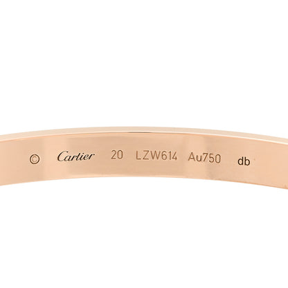 Cartier 18K Pink Gold LOVE Bracelet 20 3 of 9