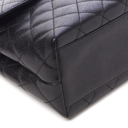 Chanel Caviar Quilted Jumbo Kelly Flap Black 6 of 10