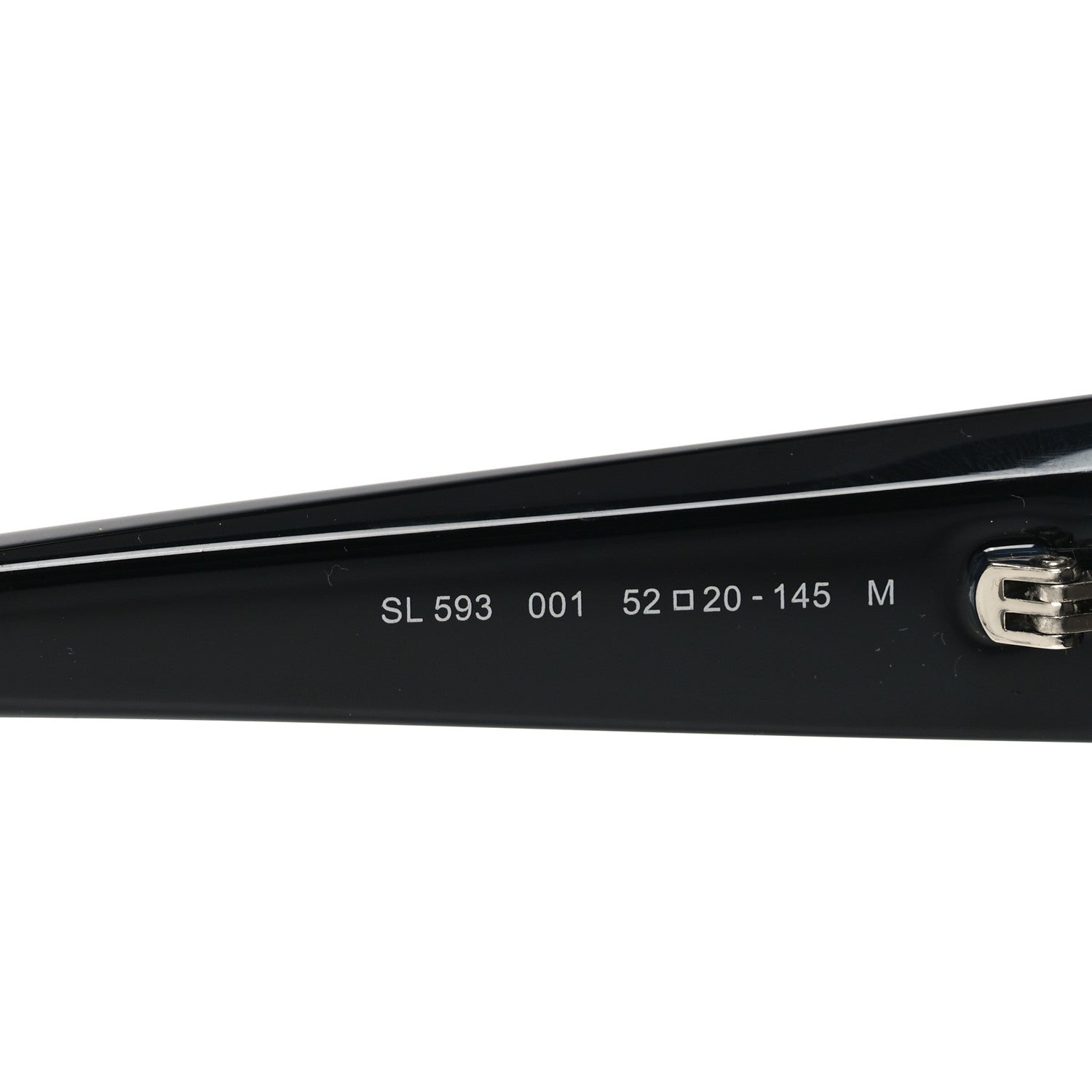 Saint Laurent Acetate Ultra Cat Eye Sunglasses SL 593 Black 7 of 8