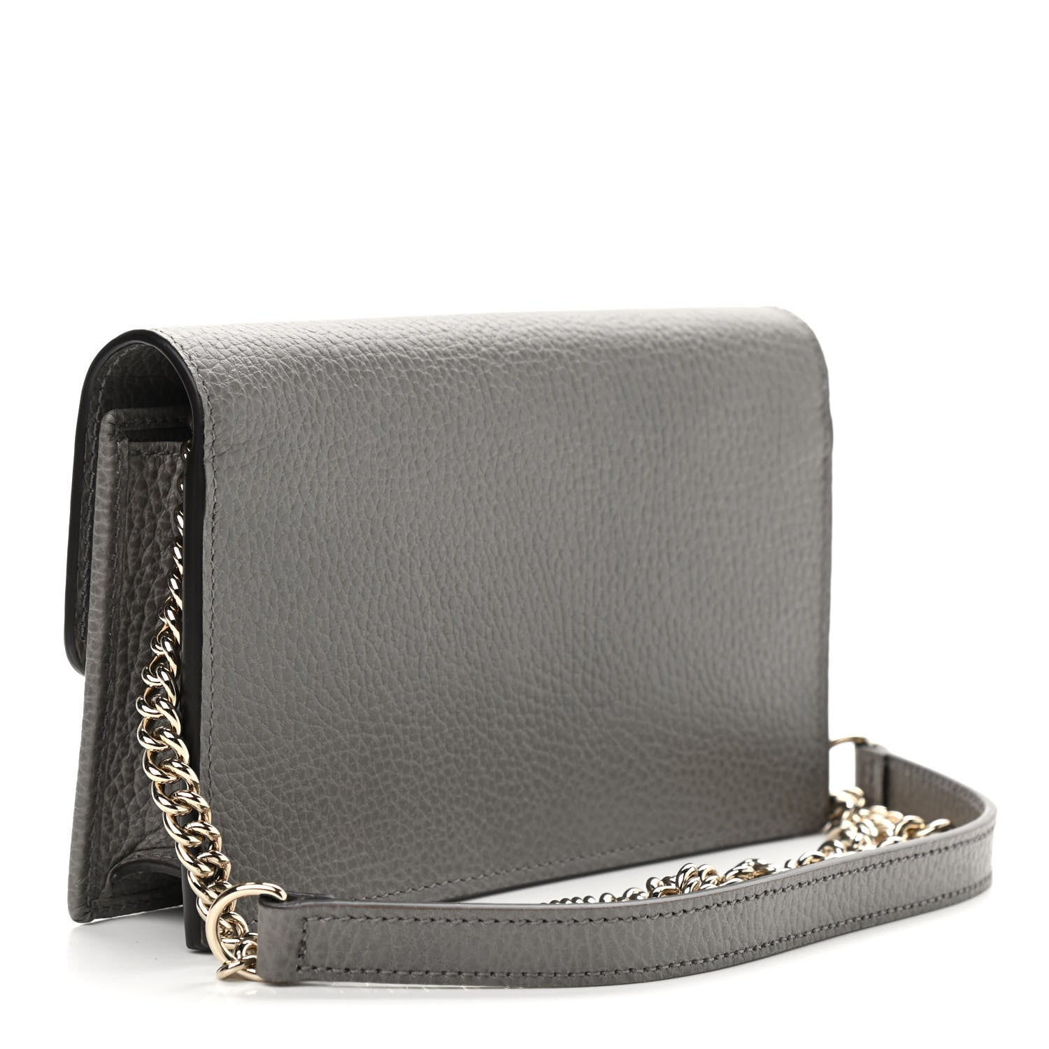 Gucci Dollar Calfskin Interlocking G Chain Wallet Loess 3 of 9