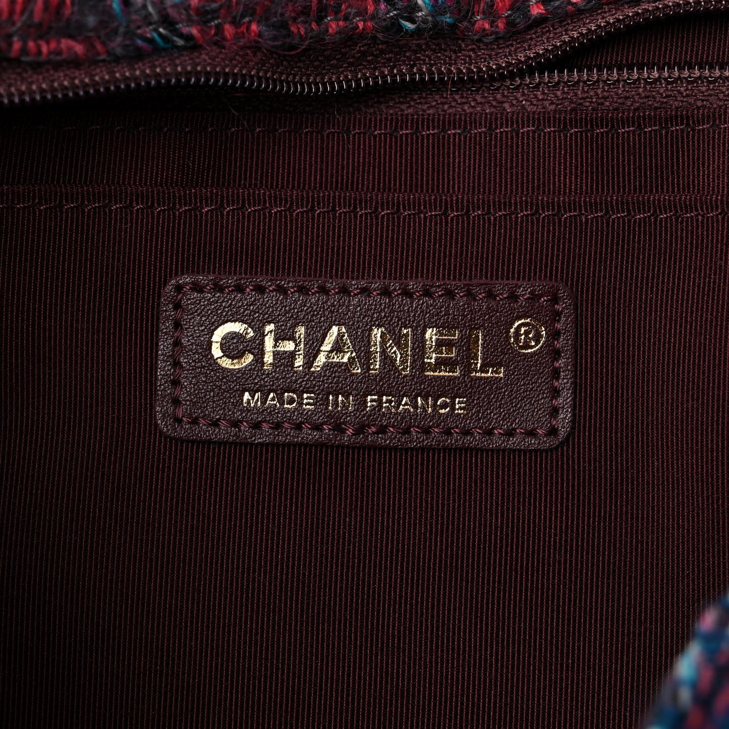 Tweed Jumbo Flap Red