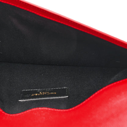 Saint Laurent Grain De Poudre Uptown Pouch Rouge Eros 5 of 10