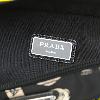 Prada X JAMES JEAN Tessuto Nylon Robot Monkey Belt Bag Black 5 of 12