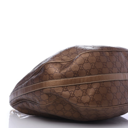Gucci Metallic Guccissima Large GG Twins Hobo Bronze 8 of 10