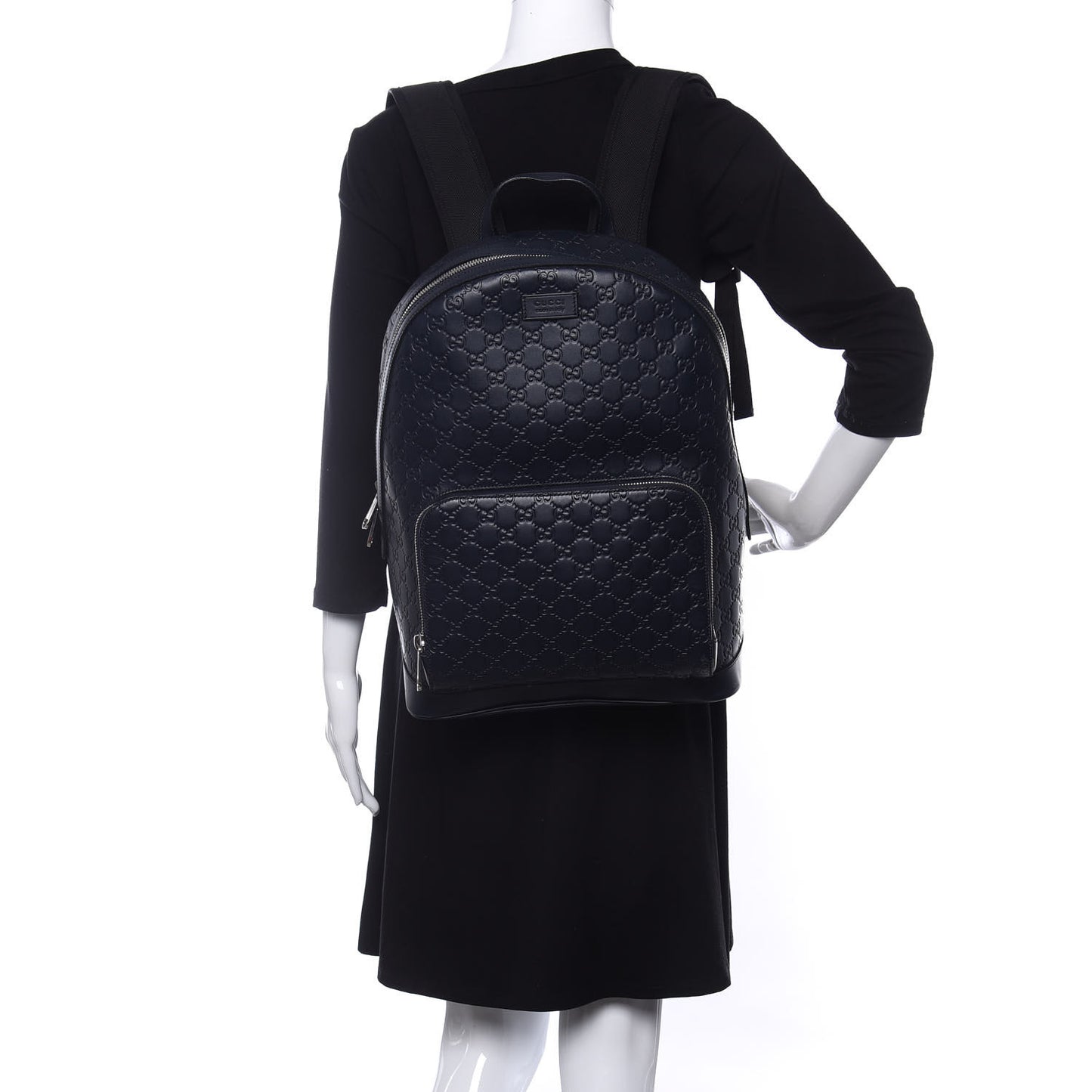 Guccissima Signature Day Backpack Blue