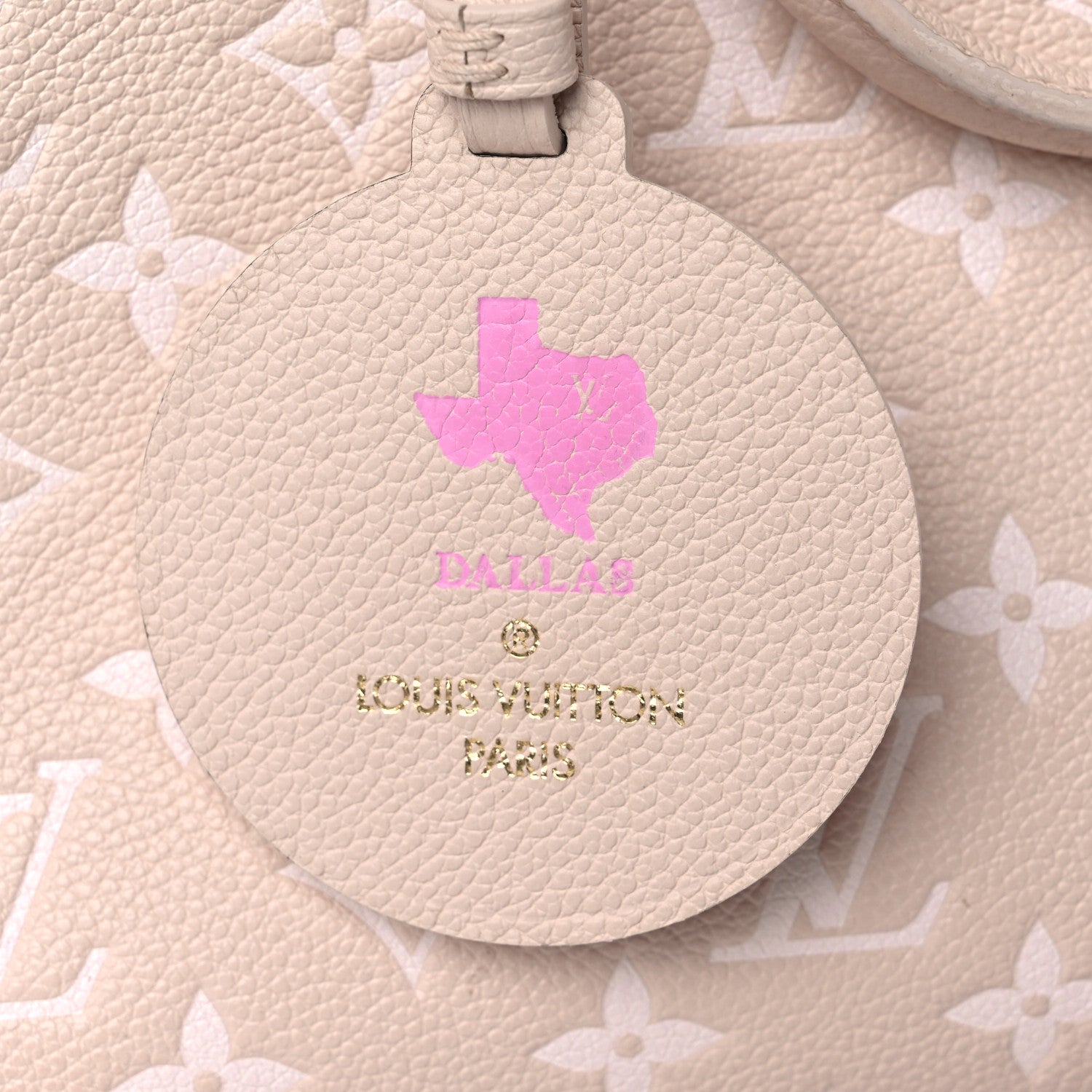 Louis Vuitton Empreinte Monogram Spring In The City Onthego MM Beige Pink Yellow 12 of 13