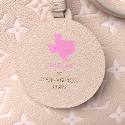 Louis Vuitton Empreinte Monogram Spring In The City Onthego MM Beige Pink Yellow 12 of 13