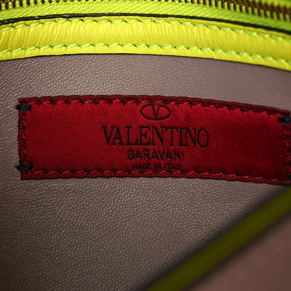 Valentino Garavani Nappa Rockstud Wristlet Clutch Yellow Fluo 7 of 14
