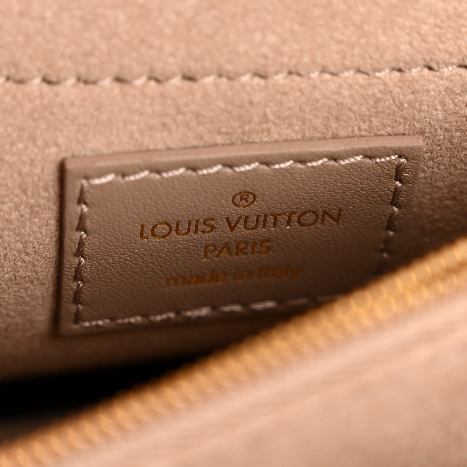 Louis Vuitton Calfskin LV New Wave Chain Bag Taupe 1813298
