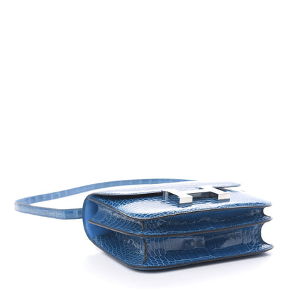 Hermes Shiny Alligator Constance 18 Mykonos 5 of 18