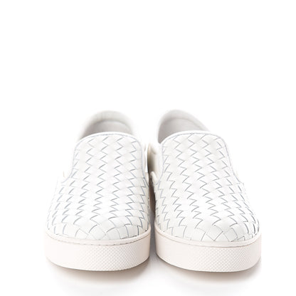 Bottega Veneta Nappa Intrecciato Slip On Sneakers 38.5 White 2 of 7