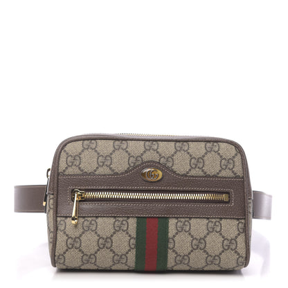 Gucci GG Supreme Monogram Web Small Ophidia Belt Bag 75 30 Dark Brown 1 of 10
