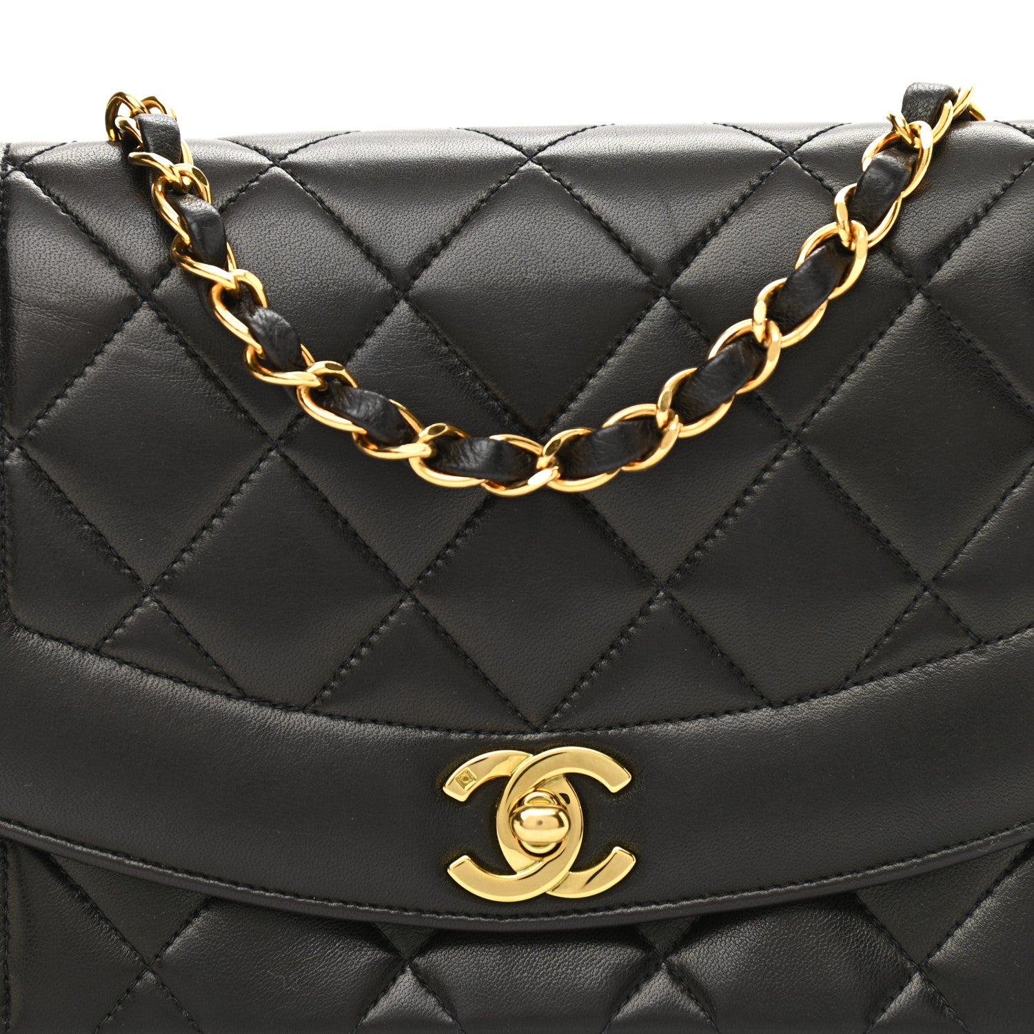 Chanel Lambskin Quilted Small Single Flap Black 7 of 11
