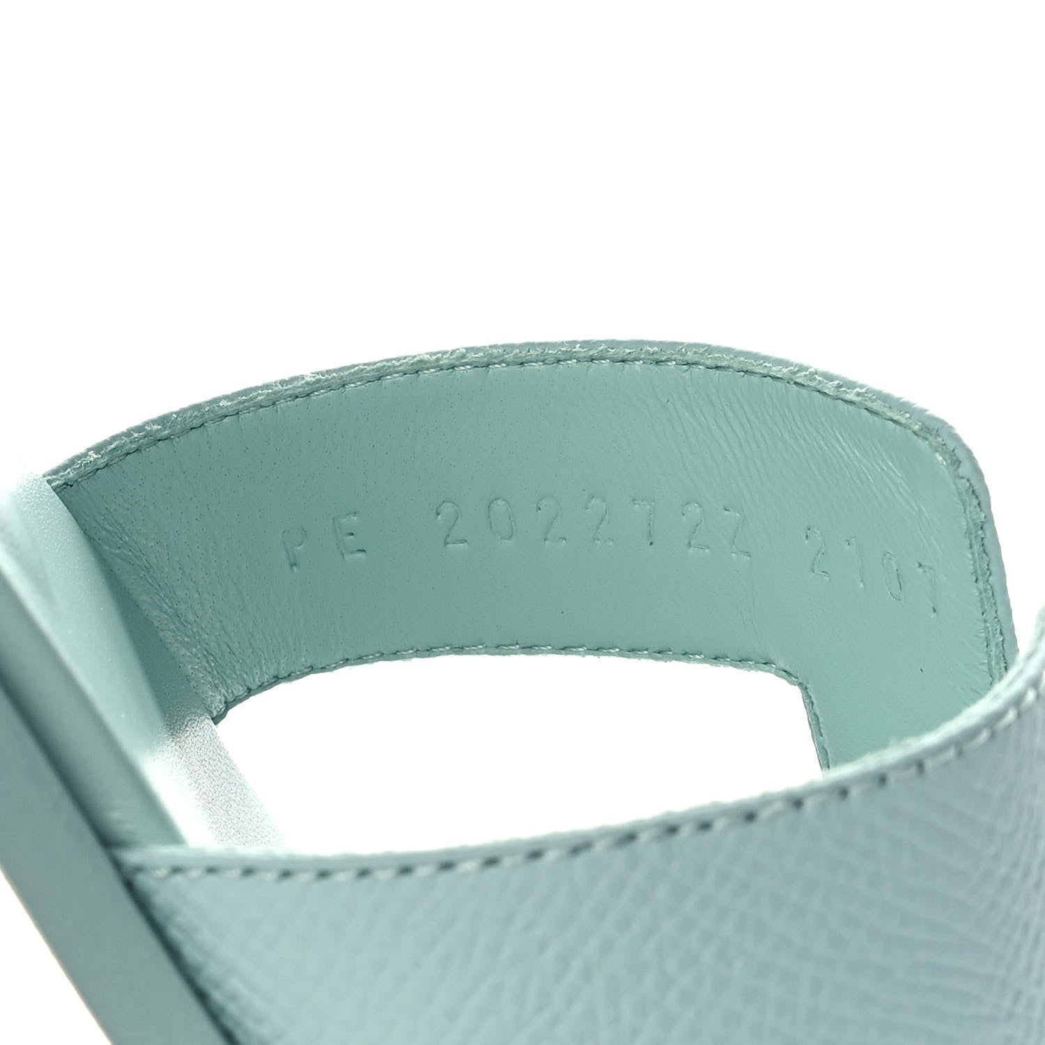 Hermes Epsom Oran Sandals 40 Vert Embrun 8 of 9