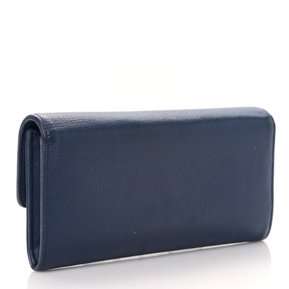 Chanel Lambskin Timeless CC Large Flap Wallet Navy 3 of 10
