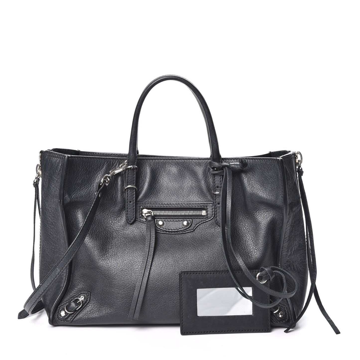 Veau Papier A6 Zip Around Tote Black